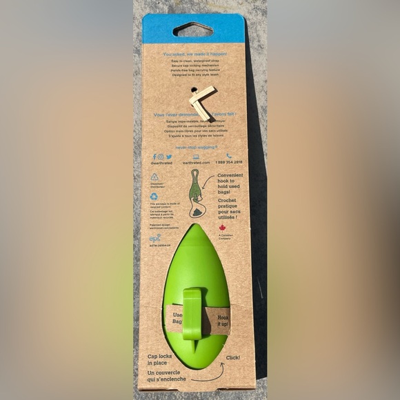 Dog Poop Bag Holder with leash attachment, Dog Poop Bags, Dispenser and … - Picture 2 of 5